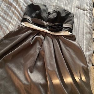 Trixxi strapless black and gray dress